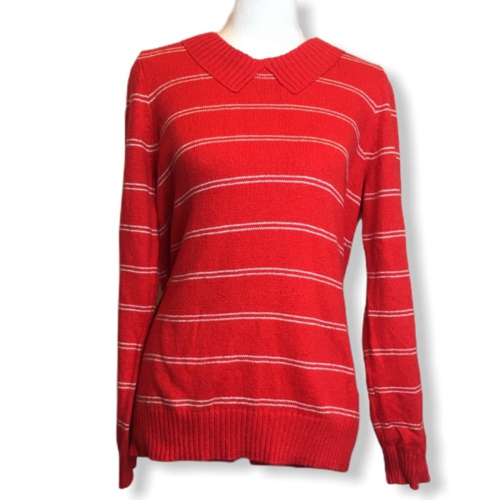 Madewell | Red & White Sweater - NWT - Size L